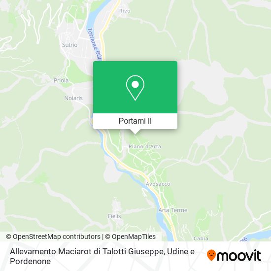Mappa Allevamento Maciarot di Talotti Giuseppe