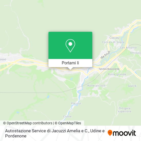 Mappa Autostazione Service di Jacuzzi Amelia e C.