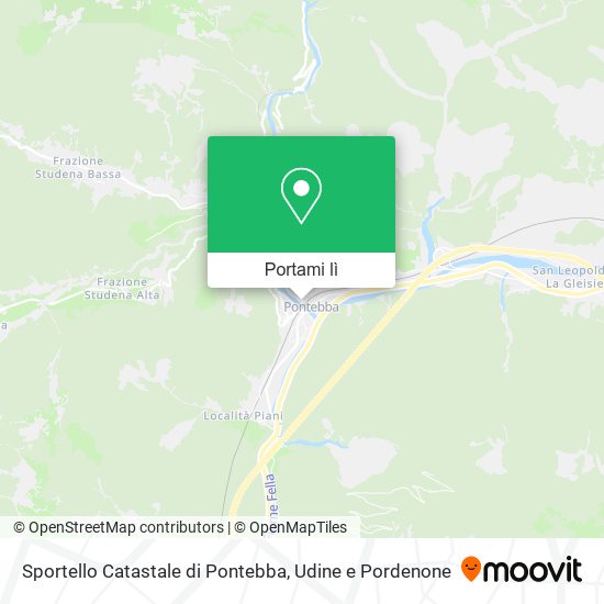 Mappa Sportello Catastale di Pontebba