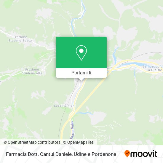 Mappa Farmacia Dott. Cantui Daniele