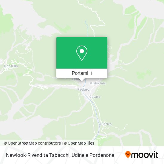 Mappa Newlook-Rivendita Tabacchi