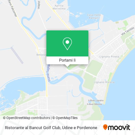 Mappa Ristorante al Bancut Golf Club