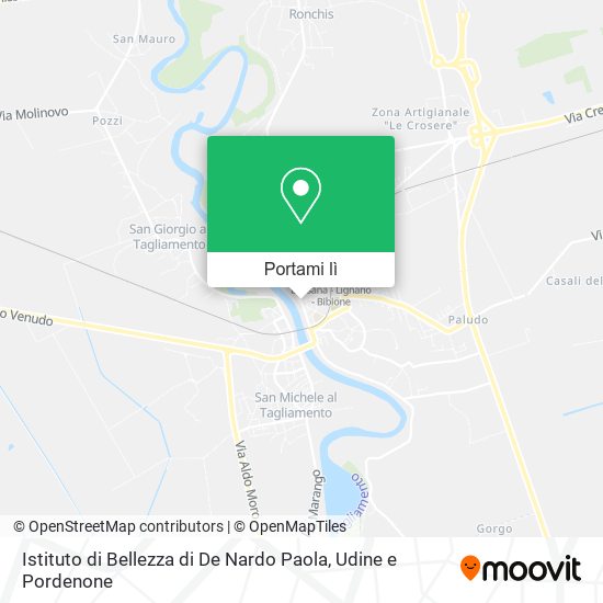 Mappa Istituto di Bellezza di De Nardo Paola