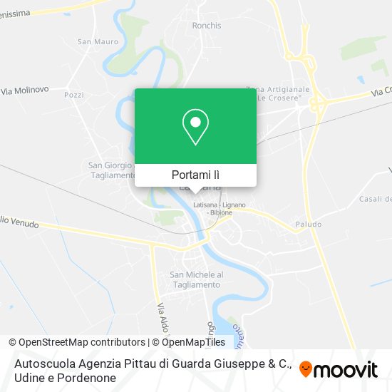 Mappa Autoscuola Agenzia Pittau di Guarda Giuseppe & C.