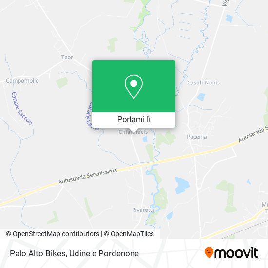 Mappa Palo Alto Bikes