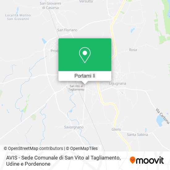 Mappa AVIS - Sede Comunale di San Vito al Tagliamento