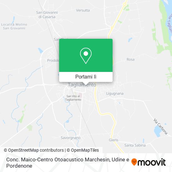 Mappa Conc. Maico-Centro Otoacustico Marchesin