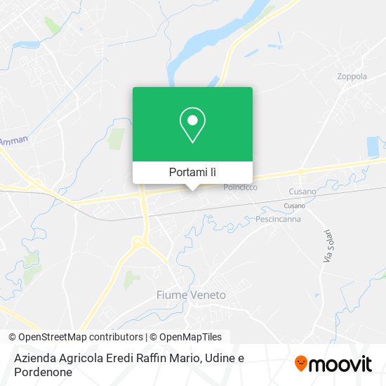 Mappa Azienda Agricola Eredi Raffin Mario