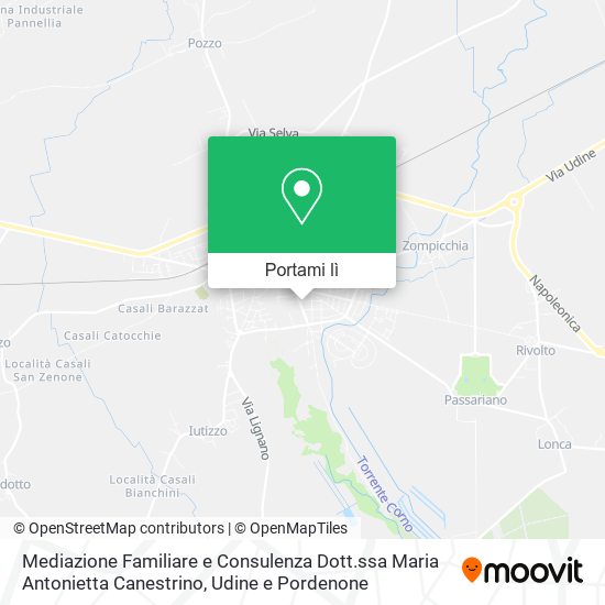 Mappa Mediazione Familiare e Consulenza Dott.ssa Maria Antonietta Canestrino