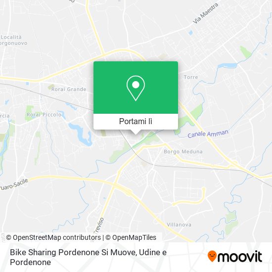 Mappa Bike Sharing Pordenone Si Muove