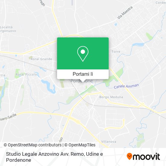 Mappa Studio Legale Anzovino Avv. Remo