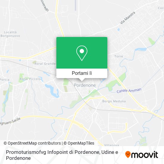 Mappa Promoturismofvg Infopoint di Pordenone