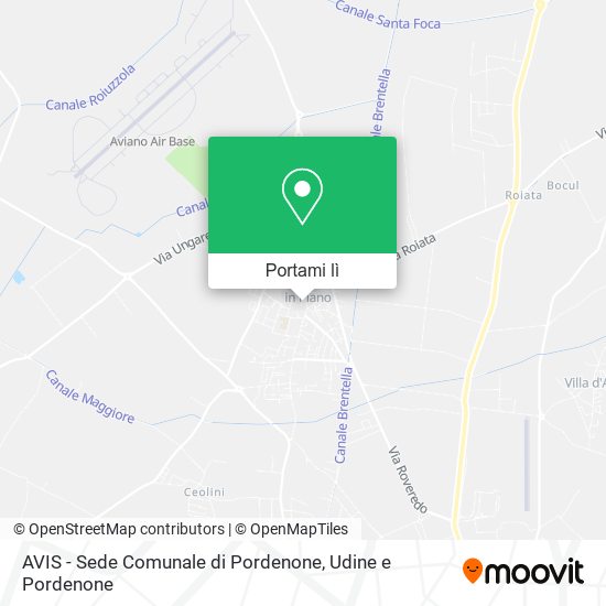 Mappa AVIS - Sede Comunale di Pordenone
