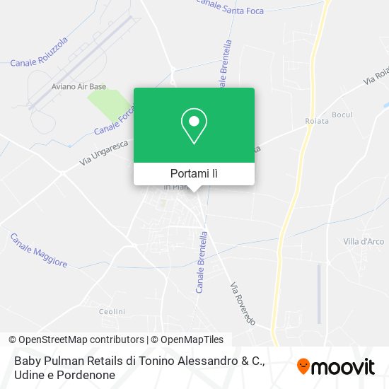 Mappa Baby Pulman Retails di Tonino Alessandro & C.