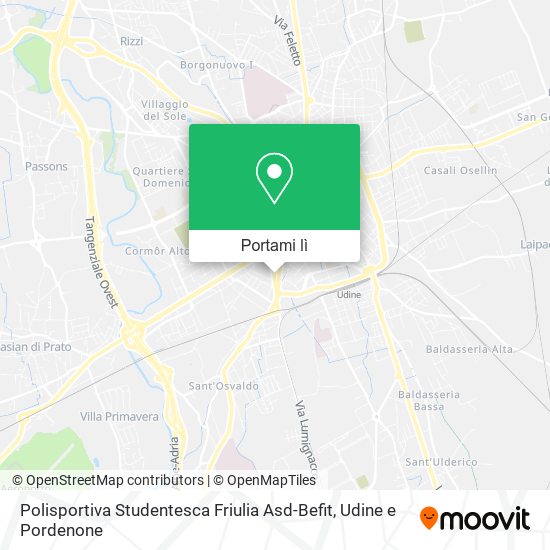 Mappa Polisportiva Studentesca Friulia Asd-Befit