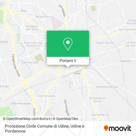 Mappa Protezione Civile Comune di Udine