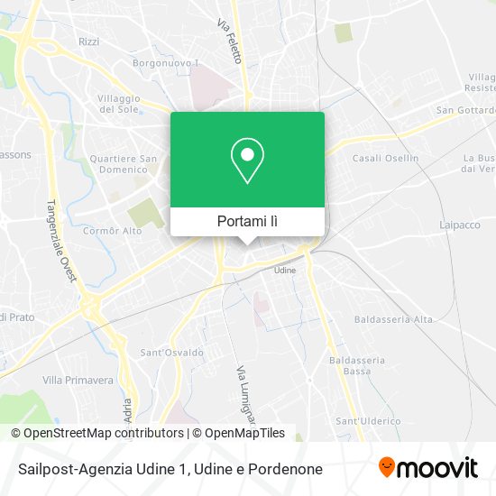 Mappa Sailpost-Agenzia Udine 1