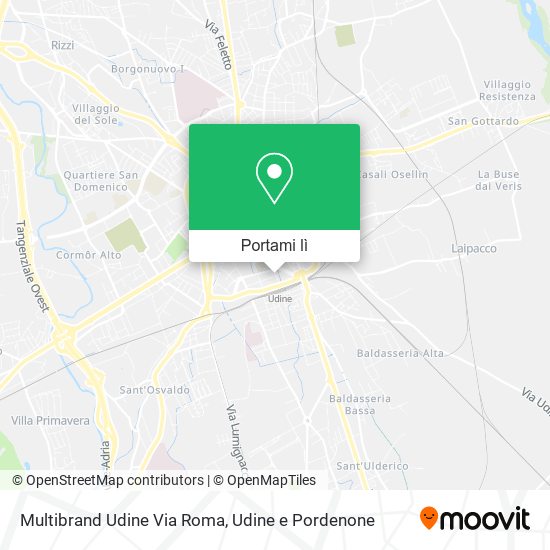 Mappa Multibrand Udine Via Roma