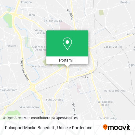 Mappa Palasport Manlio Benedetti