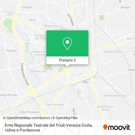 Mappa Ente Regionale Teatrale del Friuli-Venezia Giulia