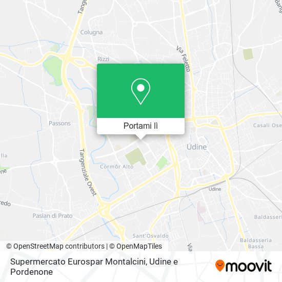 Mappa Supermercato Eurospar Montalcini