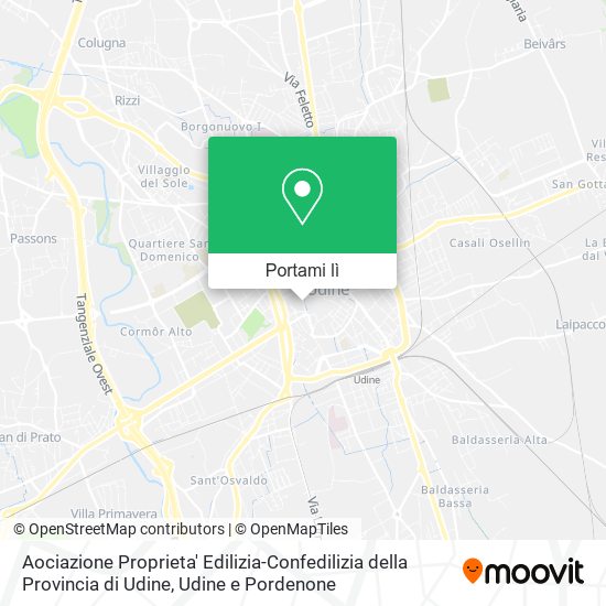 Mappa Aociazione Proprieta' Edilizia-Confedilizia della Provincia di Udine