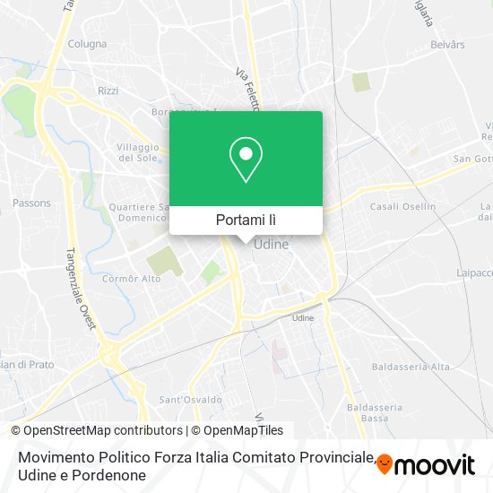 Mappa Movimento Politico Forza Italia Comitato Provinciale