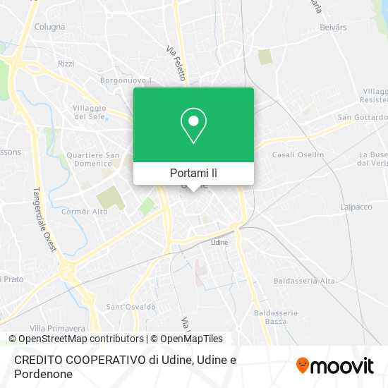 Mappa CREDITO COOPERATIVO di Udine