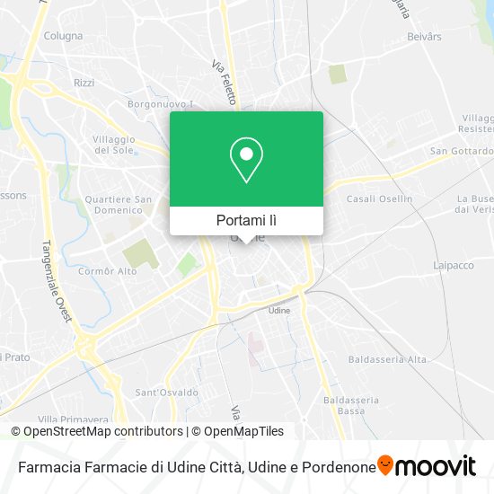 Mappa Farmacia Farmacie di Udine Città