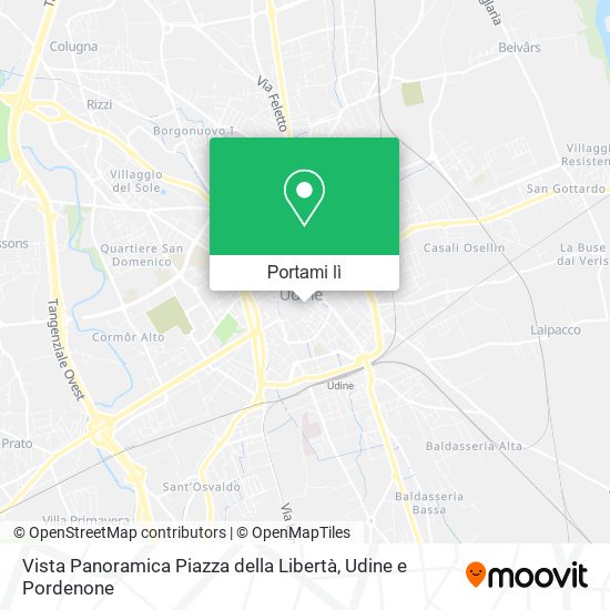 Mappa Vista Panoramica Piazza della Libertà