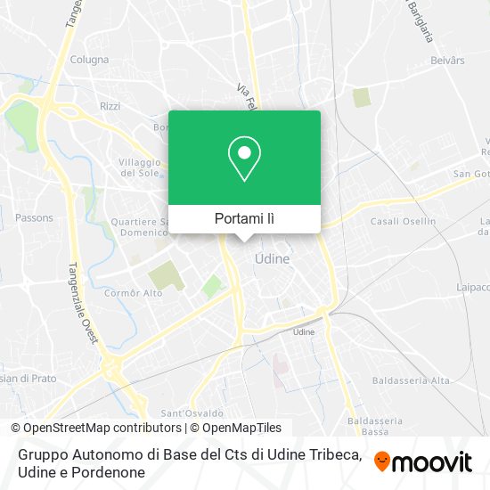 Mappa Gruppo Autonomo di Base del Cts di Udine Tribeca