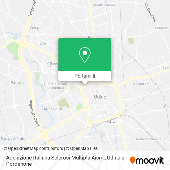 Mappa Aociazione Italiana Sclerosi Multipla Aism.