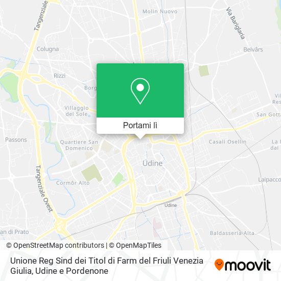 Mappa Unione Reg Sind dei Titol di Farm del Friuli Venezia Giulia
