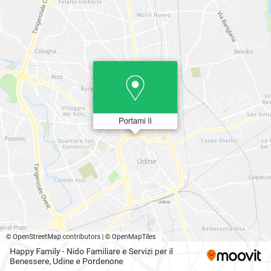 Mappa Happy Family - Nido Familiare e Servizi per il Benessere
