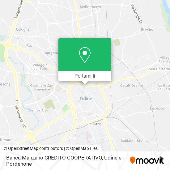 Mappa Banca Manzano CREDITO COOPERATIVO