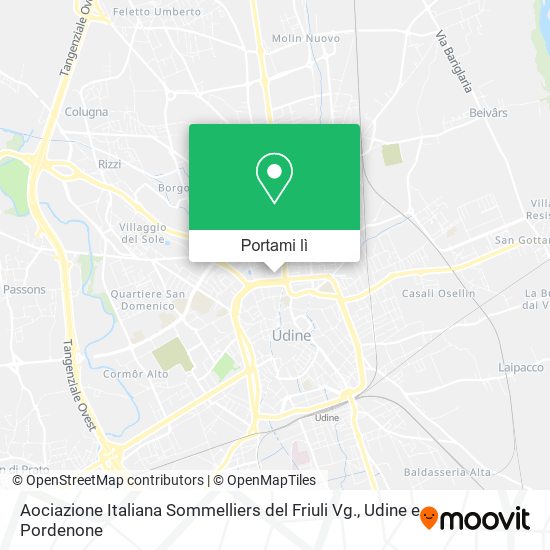 Mappa Aociazione Italiana Sommelliers del Friuli Vg.
