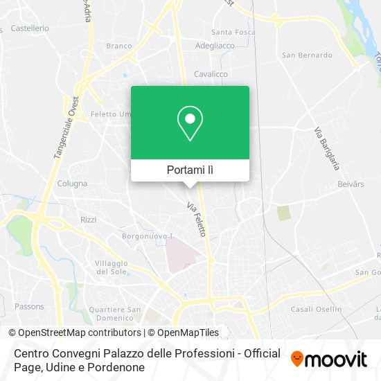 Mappa Centro Convegni Palazzo delle Professioni - Official Page