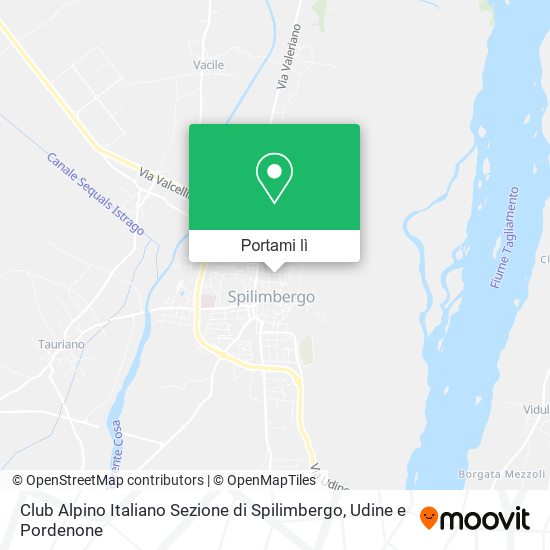 Mappa Club Alpino Italiano Sezione di Spilimbergo