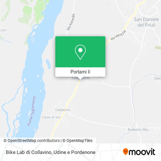 Mappa Bike Lab di Collavino