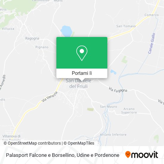 Mappa Palasport Falcone e Borsellino