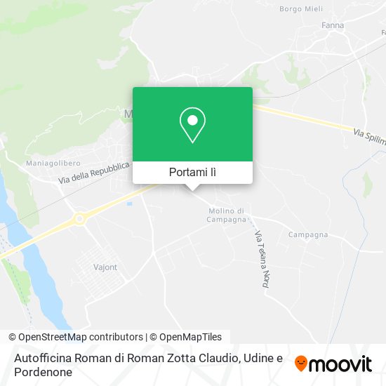 Mappa Autofficina Roman di Roman Zotta Claudio