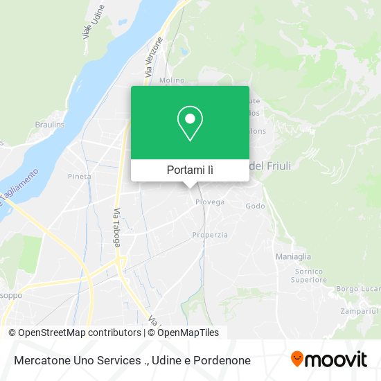 Mappa Mercatone Uno Services .