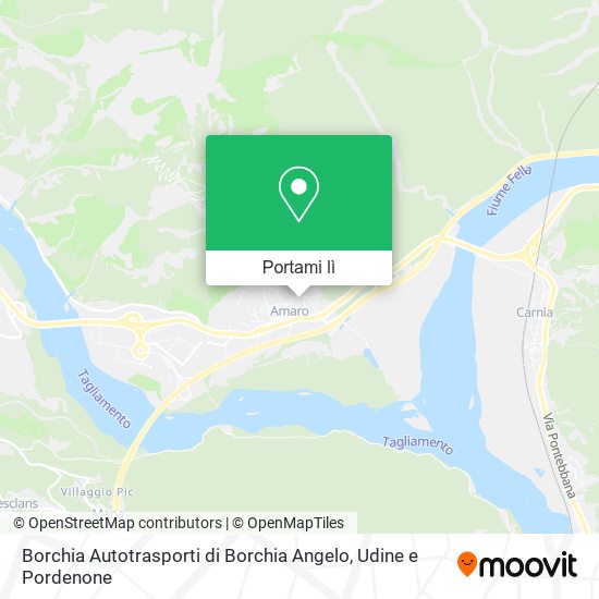 Mappa Borchia Autotrasporti di Borchia Angelo