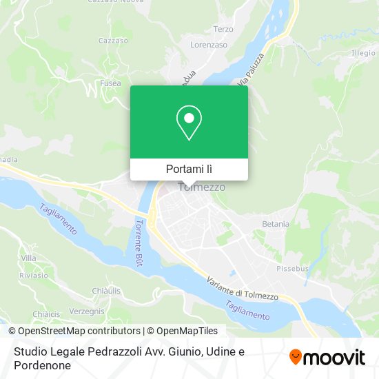 Mappa Studio Legale Pedrazzoli Avv. Giunio