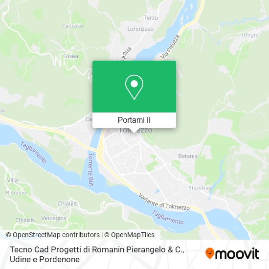 Mappa Tecno Cad Progetti di Romanin Pierangelo & C.