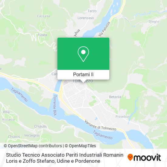 Mappa Studio Tecnico Associato Periti Industriali Romanin Loris e Zoffo Stefano