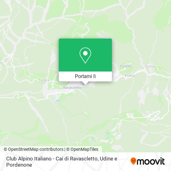 Mappa Club Alpino Italiano - Cai di Ravascletto