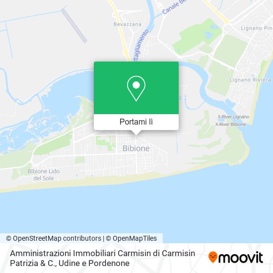 Mappa Amministrazioni Immobiliari Carmisin di Carmisin Patrizia & C.