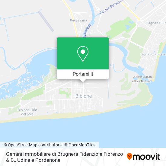 Mappa Gemini Immobiliare di Brugnera Fidenzio e Fiorenzo & C.
