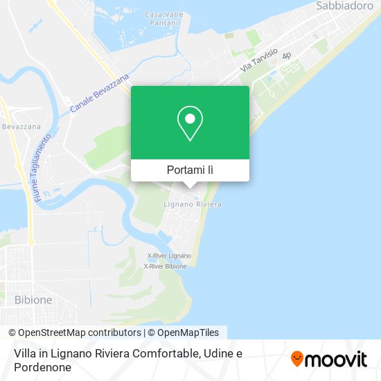 Mappa Villa in Lignano Riviera Comfortable